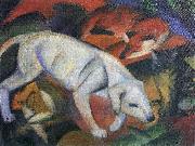 Franz Marc Drei Tiere oil painting on canvas